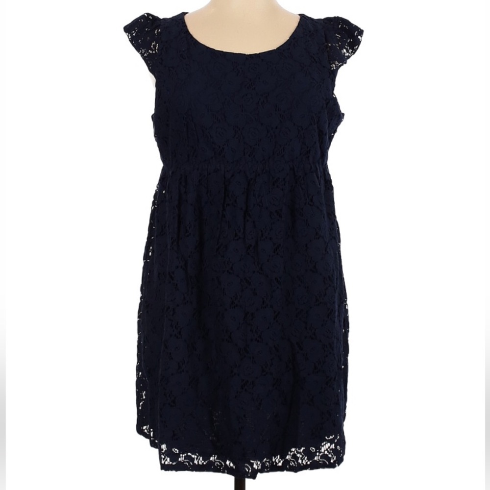 NWT Seraphine Navy Lace Casual Maternity Dress